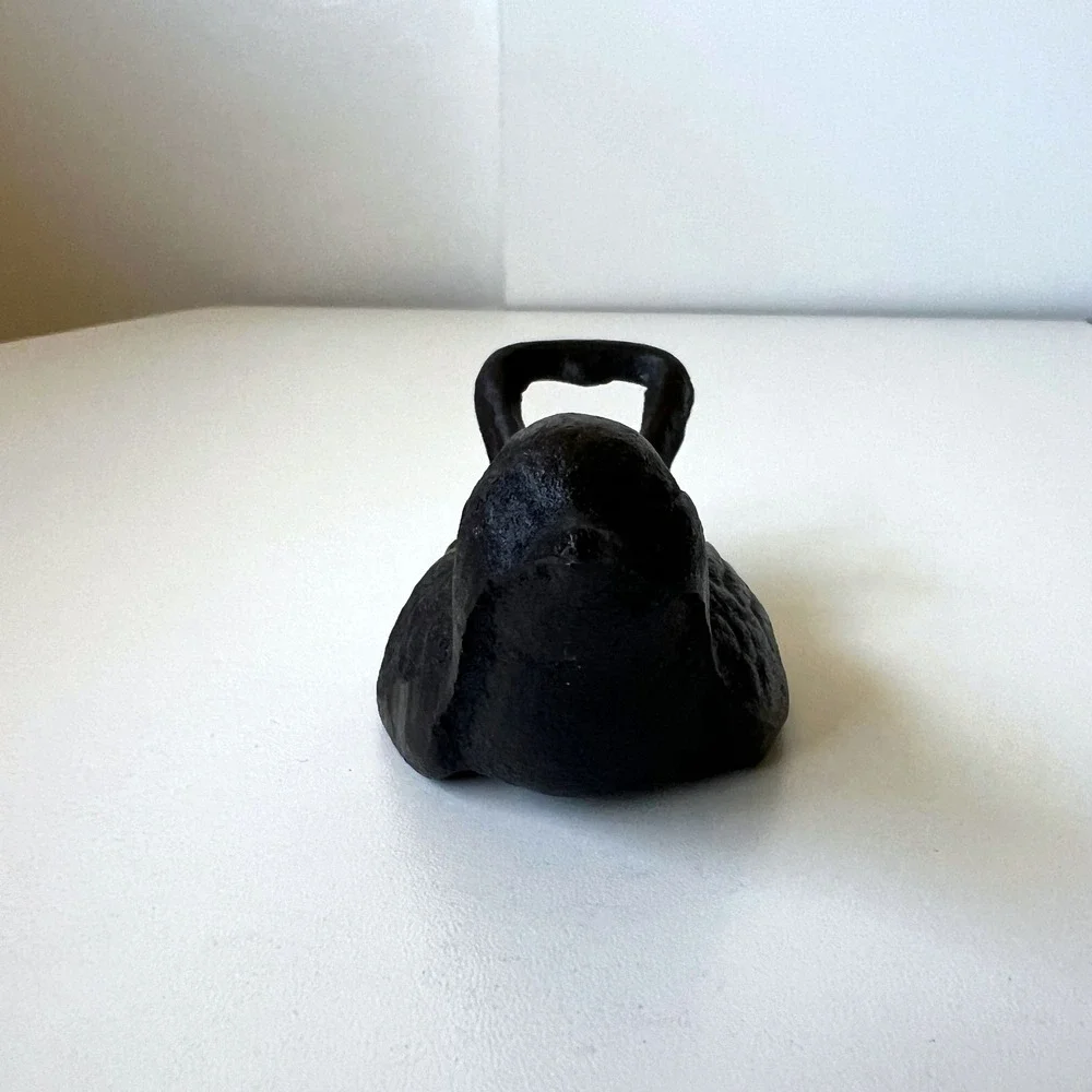 Cast Iron Bird Bottle Opener Rustic Black Sparrow Farmhouse Bar Tool